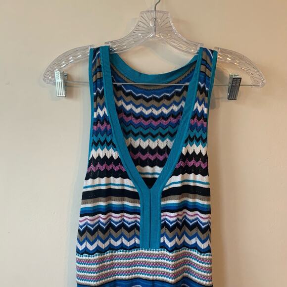 Laundry by Shelli Segal Y2K Inspired Maxi Dress Sparkly Striped Knit Small - Picture 2 of 5